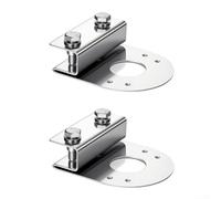 304 Stainless Steel Watermelon Light Bracket, Straight Down Under Glow Mount Clamp-On for Semi Trucks and Pickups, 2-Pack Silver