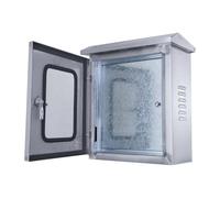 304 Stainless Steel Waterproof Electrical Junction Box Lockable Enclosure for Indoor/Outdoor Use Mounting Plate Included (50x40x20cm)