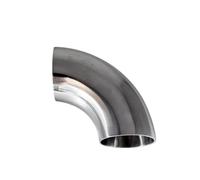 304 Stainless Steel Weld 30/45/60/90° Elbow Pipe Fitting | 19/25/32/38/45/51/57/63/76/89/102/108Mm(90°,19mm x 1.5mm)