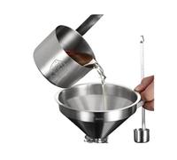 304 Stainless Steel Wine Whisk SUS Funnel For Household Scooping Small Spoon Filter Brewing Scoop Cocina(304 25ml liquor spoo)