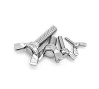 304 Stainless Steel Wing Hand Tightening Screws, Butterfly Thumb Bolts, M5 M6 Assortment 10-20pcs 8-55mm(M6*12 (20 pieces))