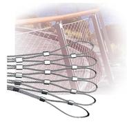 304 Stainless Steel Wire Mesh, Flexible Safety Netting for Balcony & Garden, 10cm x 2.5x7m (8.2x23ft), Durable Outdoor Fence Protection