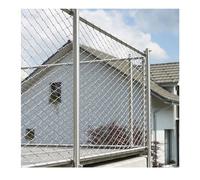 304 Stainless Steel Wire Mesh Netting for Outdoor Safety, Multi-Functional Metal Trellis and Fencing, Perfect for Guardrails (2.5mm Wire Diameter, 2H x 7L m)