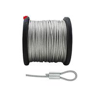 304 Stainless Steel Wire Rope 1.2MM | Flexible Anti-Rust Fishing Line | Metal Cable for Jewelry Making & Crafting | 7x7 Design, Heavy Duty
