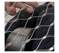 304 Stainless Steel Wire Rope Netting Flexible Cable Mesh for Balcony Safety 3cm/1.2mm Poultry Bing Netting Durable 0.6x25m Outdoor Guardrail Solution