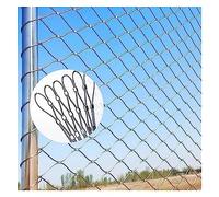 304 Stainless Steel Wire Rope Netting, Flexible Cable Mesh For Garden Farm Football Field Animal Fence, Balcony Window Stair Anti-Fall Net, Protection Boundary (Color : Silver, Size 1x1m) (M