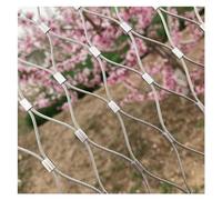 304 Stainless Steel Wire Rope Netting for Balcony Safety 10cm/2mm High Altitude Fall Protection Nets DIY Decorative 2x25m Outdoor Guardrails