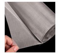 304 Stainless Steel Woven Wire 200 Mesh Wire Diameter 0.05Mm Aperture 0.08Mm Filter Screen Sheet Filtration Cloth,Silver,1x2m(39x78inch)