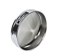 304 SUS Test Sieve - 20 cm Diameter, 14-200 Mesh, Double Chrome Plating, Laboratory Sampling Inspection Sieve(65 mesh)