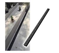 304 SUS Trench Drain System with Grate Cover for Driveway, Garage, Patio,1pc(Black,10x5cm/3.9x2in)