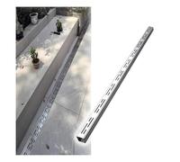 304 SUS Trench Drain System with Grate Cover for Driveway, Garage, Patio,1pc(Silver,10x5cm/3.9x2in)