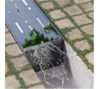 304 SUS Trench Drain with Grate Heavy Duty Outdoor Drainage Channel 39.4in 1pc(10x5cm(4x2")-1 Pack)