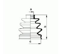 304023 Drive Shaft Bellow Kit Left Front Right Fits Ford Fusion Fiesta 5 Lobro