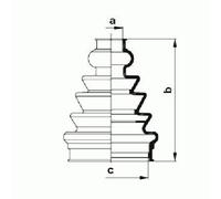 304112 Drive Shaft Bellow Kit Left Front Right Fits Audi A2 A3 TT Roadster Lobro