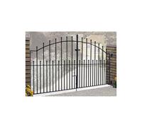 (3048mm (10ft) GAP X 1220mm Central Height) Manor Ball Top Arched Driveway Garden Gates metal