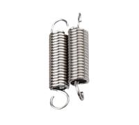 304SS S-Hook Tension Spring 0.8-1.2mm Coil Pullback(120mm,8mm,1.0mm(2Pcs))