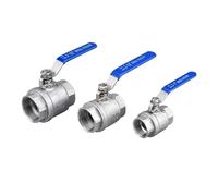 304SS Stainless Steel 2-Piece Ball Valve, NPT Thread, DN8-50, Female Thread, Water & Oil, American Standard(DN50)