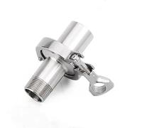 304SS Tri Clamp Cover with Thread Ferrule Adapter & Silicone Gasket - Sanitary Pipe Fitting for Beer, Dairy & Beverage - 1pcs(DN25x50.5)