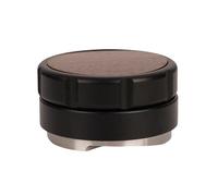 304StainlessSteel Espresso Powder Distributor Walnut Cover Coffee Leveler Adjustable Depth Espresso Hand Tampers Black,A