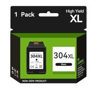304XL Ink Cartridges Black High Yield Replacement for HP 304 Black Ink Cartridge Original for HP 304 XL, Printer Ink 304XL for Envy 5000 5010 5020 5030 5032 DeskJet 2600 2630 2620 3760 3762 3720