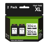 304XL Ink Cartridges Black High Yield Replacement for HP 304 Black Ink Cartridge Original for HP 304 XL, Printer Ink 304XL for DeskJet 2630 2632 2600 3760 3762 2622 3720 Envy 5032 5000 5010 5020 5030