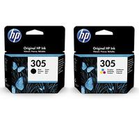 305 Black & Tri-Colour Ink Cartridge, Multipack, 3YM61AE, 3YM60AE