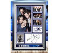 (305) Mcfly Signed Framed Autograph Signature A4 (21 X 297 CM) Art Work Wall Art Display Great Gift Idea (REPRINT) #####