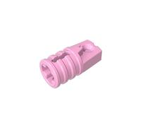 30552 Hinge Cylinder 1X2 Locking with 1 Finger and Axle Hole On Ends 50 Pieces High-Precision MOC Building Bricks Replacement Parts Compatible with Lego bricks GDS-1218 Bright Pink