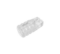 30552 Ornaments Hinge Cylinder 1x2 Locking with 1 Finger and Axle Hole On Ends 50 Pieces GDS-1218 Compatible with Lego Building Blocks Color:Trans-Clear