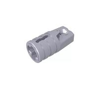 30552 Ornaments Hinge Cylinder 1x2 Locking with 1 Finger and Axle Hole On Ends 50 Pieces GDS-1218 Compatible with Lego Building Blocks Color:Flat Silver