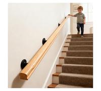 30560cm Wooden ir Railing for Indoor Use Nonslip & Sturdy Safe il for irs Hallway or Gallery Wall Mount Grab Bar for Seniors (110cm)