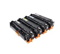 305A CE410A 305X CE411A CE412A CE413A Toner Cartridge With ChipFit For HP Laserjet Enterprise 300 Color M351 M375nw 400 M451dn M475dn Dw(305X CE410X BK 4K)