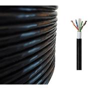 305m Cat6 Heavy Duty External SOLID COPPER Double Lined UTP Network Cable for Outdoor Use BLACK