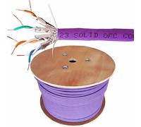 305m CAT6a U/FTP LSZH Cable Low Smoke Shielded Screened Pure Copper 23 AWG Data