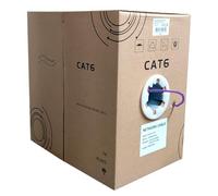 305M LSOH LSZH CAT6 Ethernet Cable Reel, Low-Smoke, UTP Network Solid Core CCA 1000 Feet Indoor & Outdoor 23AWG CAT 6 Networking LAN Lead Roll In Pull-Box - LSOH / LSZH - Low Smoke (305m - Purple)
