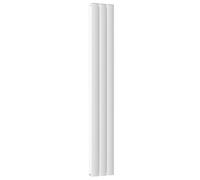 305mm x 1800mm Double Aluminium Panel Radiator - Model Diva (White)