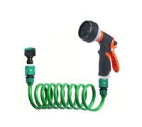 306 Garden Watering Hose Metal Car Wash Water Gun Flexible and Stretchable EVA Hose Suitable for Lawn Irrigation 7.5m