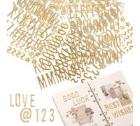 306 Pcs Gold Letter Stickers, Puffy 3D Foam Alphabet Stickers