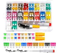 306Pcs Car Fuses Assortment Kit with Circuit Tester - Aluminum Blade Fuses 2-35A for Medium, Small and Mini Automotive Electr