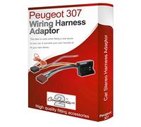 307 CD radio stereo wiring harness adapter lead loom ISO converter wire