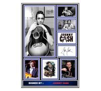 (307) Johnny Cash Music Legend Signed A4 Photograph (21 X 297 CM) Art Work Wall Art Display Great Gift Idea (REPRINT) #####