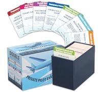 307 pcs Private Pilot Oral Exam Guide Private Pilot Flash Cards VFR Sectional Charts Covering 8 Theme Privates Pilots Study Cards for Student Pilots
