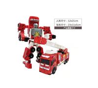 (308-5 Fierce Dragon) Kaiyu Transformer Robot Rongda Alloy Five-piece King Kong Hercules Fierce Bath in Fire Toy