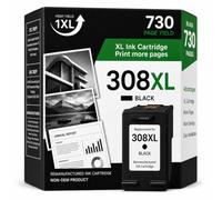 308 Ink Cartridge Black Replacement for HP 308 Ink Cartridges | High Yield, Compatible with HP Envy 6120e 6132e DeskJet 2910 2922 2900 4310 4355 Series Printer (1-Pack)