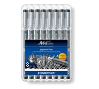 308 SB8 Pigment Liner Fineliner Pen for Writing & Technical Drawing - Black, ...