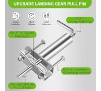 308287 Quick Release Pull Pins for RV Fifth Wheel Landing Gear, Heavy-Duty Spring-Loaded Design for Easy Height Adjustment, Direct Replacement for LC308287, 2-Pack with Mounting Hardware