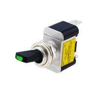 30A 12V Auto Illuminated Toggle Switch LED 2 Position Truck SPST ON Off For Car Automotive Boat ATV 1PC IDGTTLDF(Green)