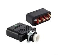 30A 250V AC for charger Socket IP67 Waterproof for Forklifts & Sightseeing Vehicles - Heavy Duty 6-Pin Power Connector for Toyota TCM Nichiyu Industrial Equipment(Male + Female)