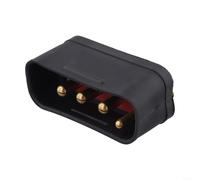 30A 250V AC for charger Socket IP67 Waterproof for Forklifts & Sightseeing Vehicles - Heavy Duty 6-Pin Power Connector for Toyota TCM Nichiyu Industrial Equipment(Male)