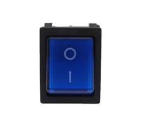 30A 250V AC High Current ON/OFF 4/6Pin KCD4 Silver Point Rocker Power Button Switch 1Pcs(30A Blue,4Pin)